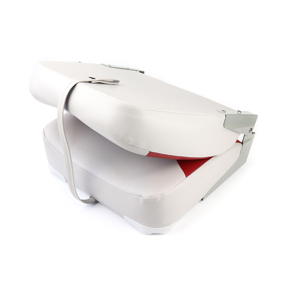 Кресло складное мягкое Skipper красный/серый sk75101gr