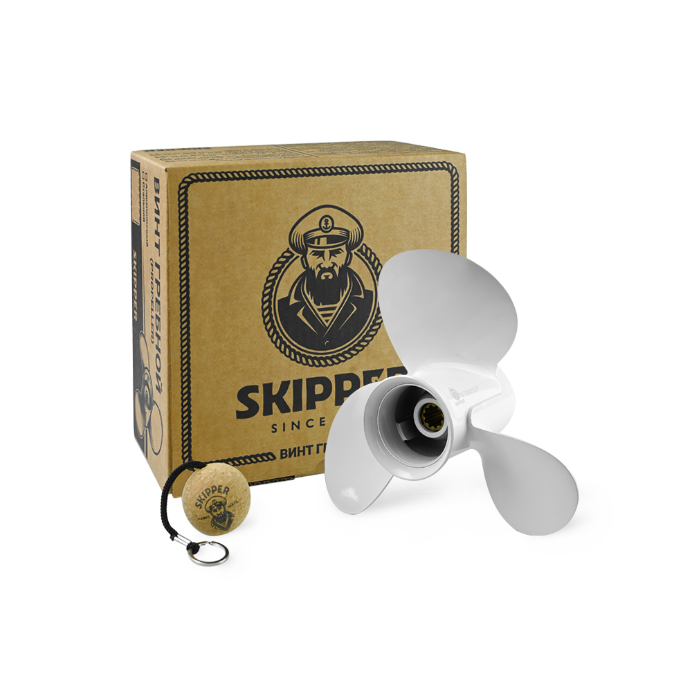 Винт гребной алюминиевый Skipper для Yamaha 25-30 3x9-7/8"x8" SK664-45943-01-00