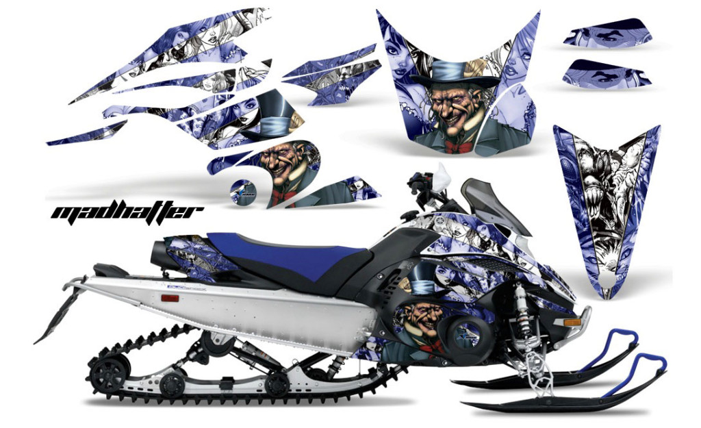 Графика AMR Racing MadHatter (сине-белая) для Yamaha FX Nytro