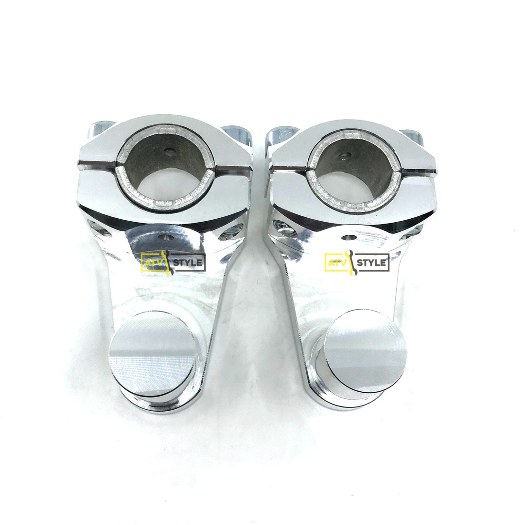 Проставки руля 2'' под рулевую 7/8 и рули 7/8 и 1 1/8 серебристая 1R-P2SE