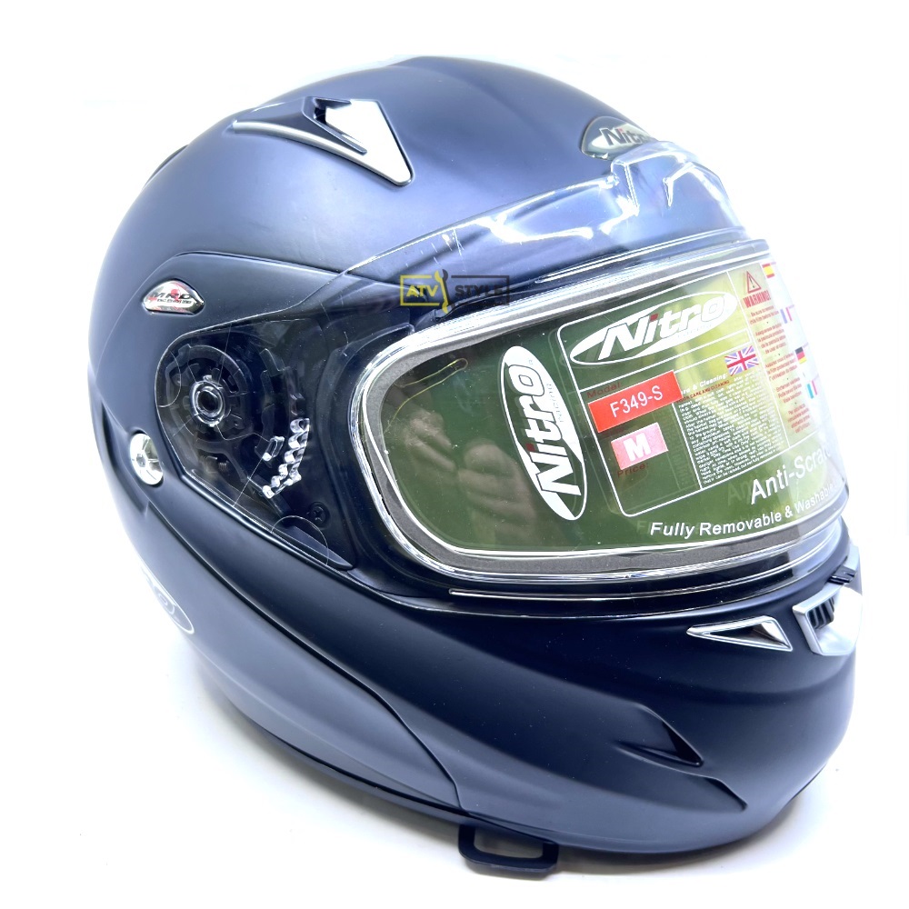 Шлем снегоходный Nytro FS349-S, черный матовый , размер M