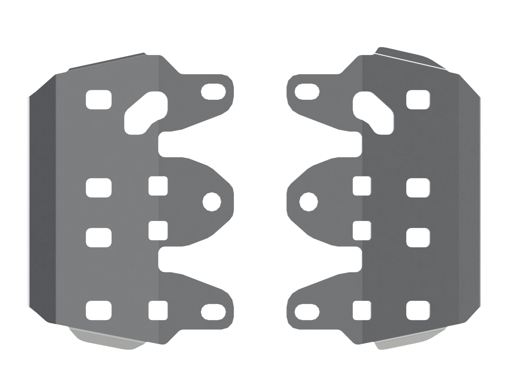 Защита порогов для YAMAHA Grizzly 700/550, 2 007-2 014, , AL 4 мм