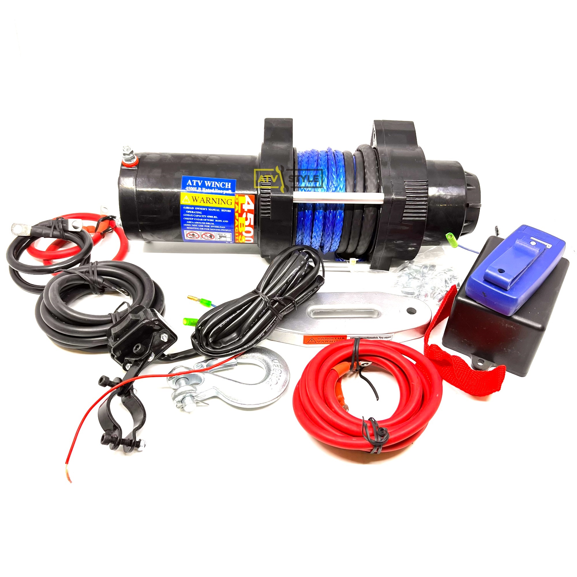 Лебедка 4500 для квадроцикла с к-том радиоуправления Dahua Winch DH4500D-1S