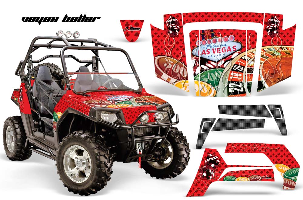 Графика VegasBaller (красная) для Polaris RZR800