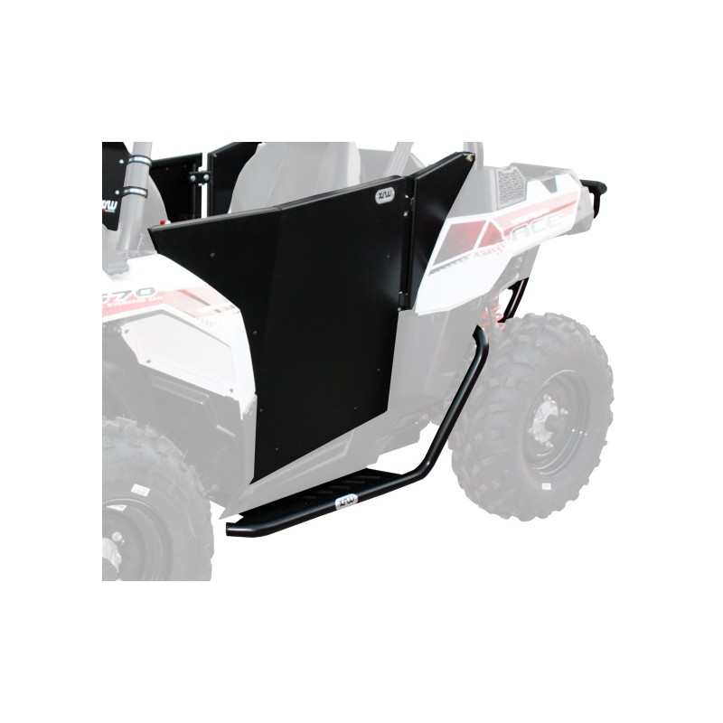 Боковые пороги (черные) XRW Polaris Ace 110053001PR
