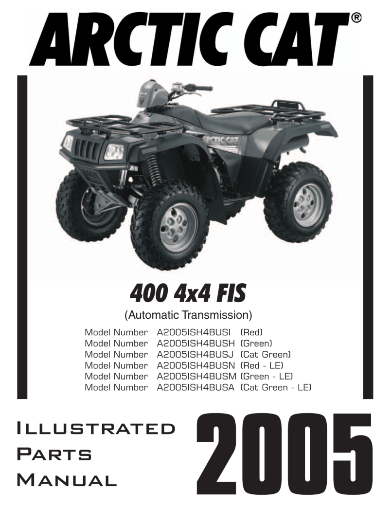 ATV 400 FIS MANUAL TRANSMISSION (2X4 RED) [A2003ISH2AUSR-2003-141]