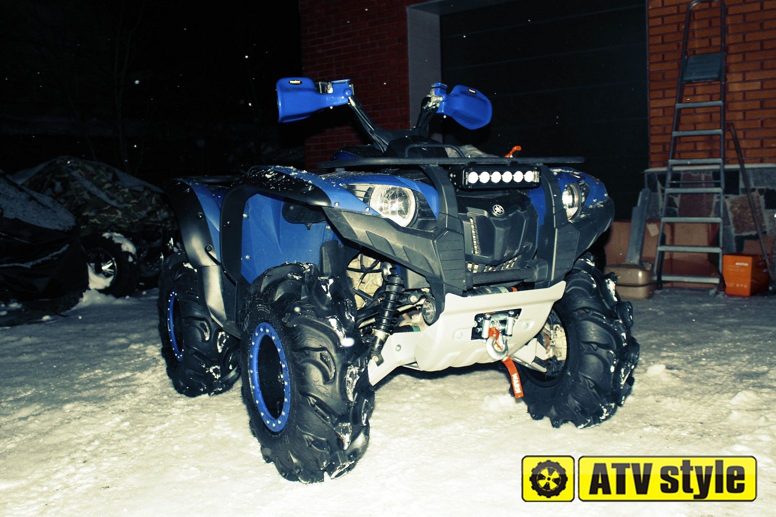 Защита рук синяя Maier Yamaha Grizzly 550/700