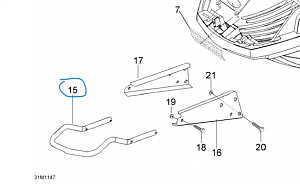 Бампер передний Ski Doo 605255112