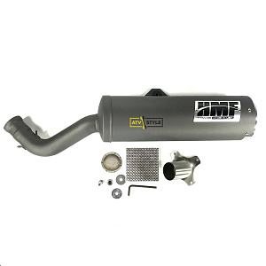 Банка HMF Titan Series QS черная для Yamaha Grizzly 700