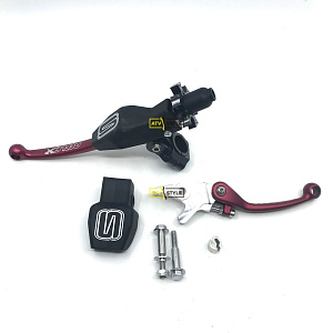 Комплект коротких ручек тормоза и сцепления Yamaha Raptor700 (красные) SA-102P-RD