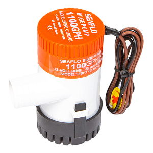Помпа водооткачивающая SeaFlo трюмная, 12V 1100 галлон/час, патрубок 29 мм sfbp1-g1100-01