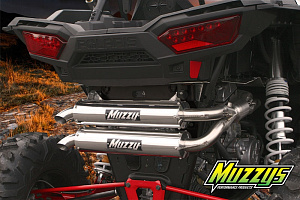 Полная двойная черная выпускная система Polaris RZR 1000XP 1022-00038