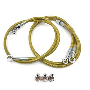 Передние армированные тормозные шланги Suzuki LTR450R +1''