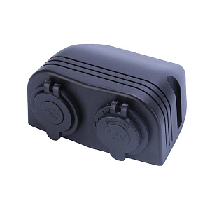 Разъем USB Skipper 5В 3.1А и прикуриватель для крепления на приборную панель sk-ds6-1021/2023