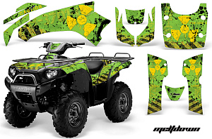 Графика AMR Racing Meltdown (салатовая) для Kawasaki BruteForce750 05-11