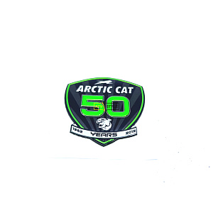 Эмблема "Arctic Cat 50th  Anniversary" зеленая 9611-603