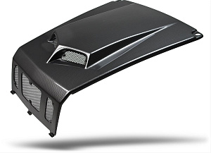 Капот с вентиляцией серый карбон Maier Polaris RZR 800 2208-2010 19471-30