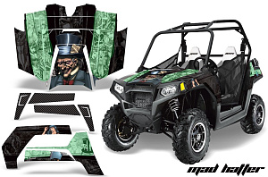 Графика AMR Racing MadHatter( зеленая) для Polaris RZR800