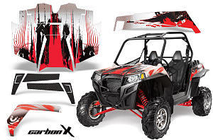 Графика AMR Racing CarbonX (красная) для Polaris RZR900XP