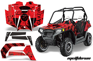 Графика AMR Racing Meltdown (красная) для Polaris RZR900XP
