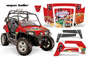 Графика VegasBaller (красная) для Polaris RZR800