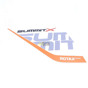 Левая декаль Summit X White/Orange Ski Doo 516007643