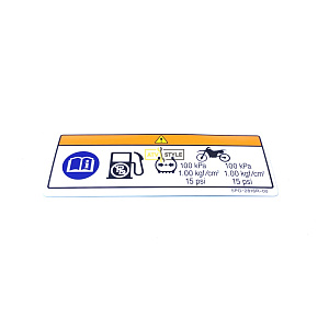 Наклейка предупреждающая Yamaha 5PG-2816R-00-00