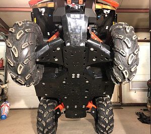 Защита днища и рычагов PHD 10мм Can Am G2 max 2019+ с усиленными подножками под колеса до 32"