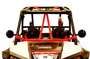 Усиление каркаса Dragonfire V-bar красная для RZR1000XP