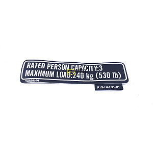 Наклейка предупреждающая Yamaha F1S-U41G1-01-00