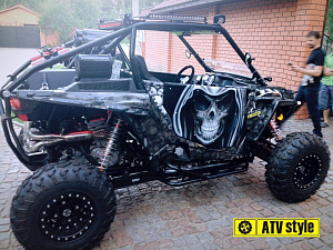 Заниженный каркас  UTV INC SR71 со всеми опциями (черный) Polaris RZR 1000 XP
