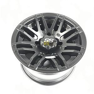 Диск для квадроцикла 12" 4х110 черный ITP SS316 12SB900