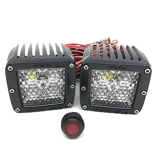 Светодиодные фары Rigid Dually HD рабочий белый свет 22251