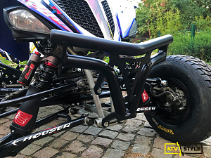 Бампер черный XRW Galaxy для Yamaha Raptor700 130050512PR