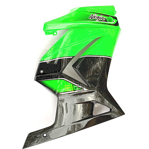 Обтекатель боковой правый  черно-зеленый Kawasaki EX250KBFA 55054-5125-774