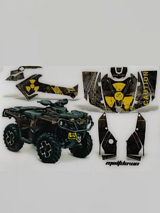 Графика Meltdown желто-черная для Can Am G2 max