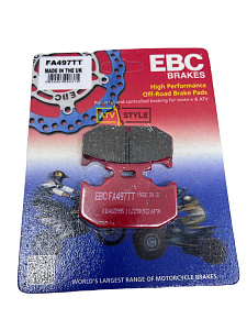 Тормозные колодки EBC Carbon TT 62 x 41 x 7mm FA497TT