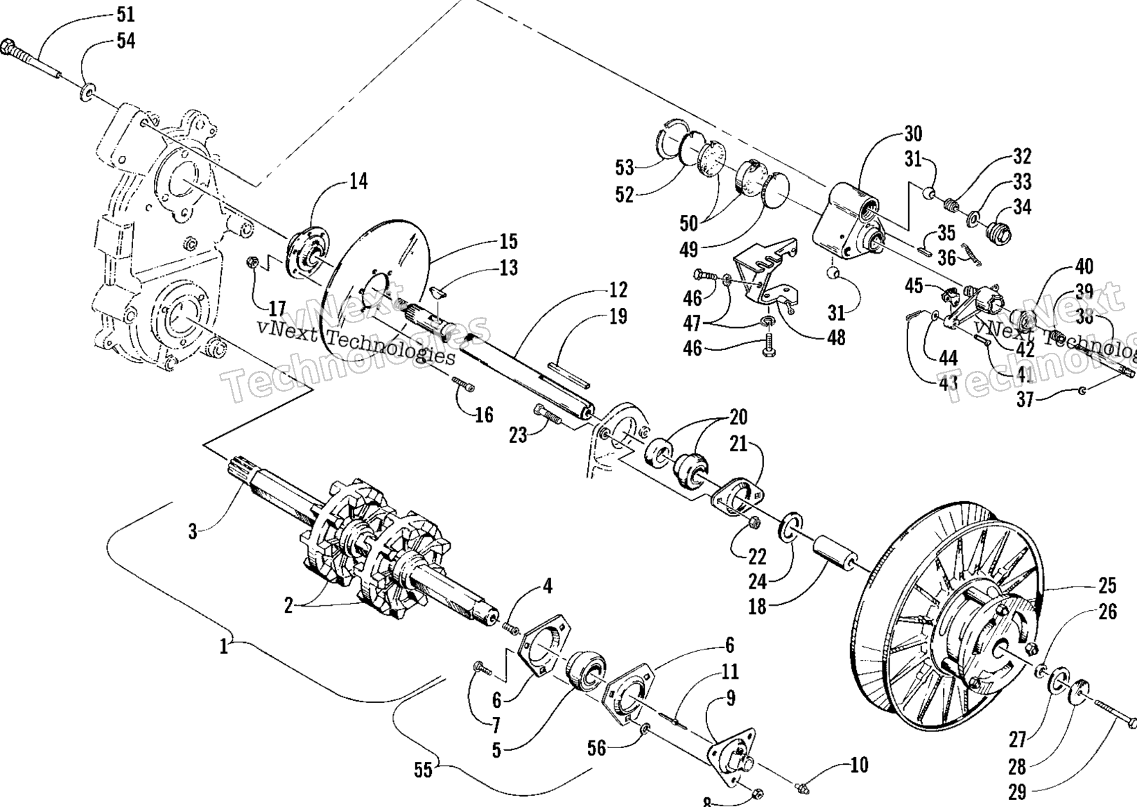 Привод Train Shafts And Brake Assemblies
