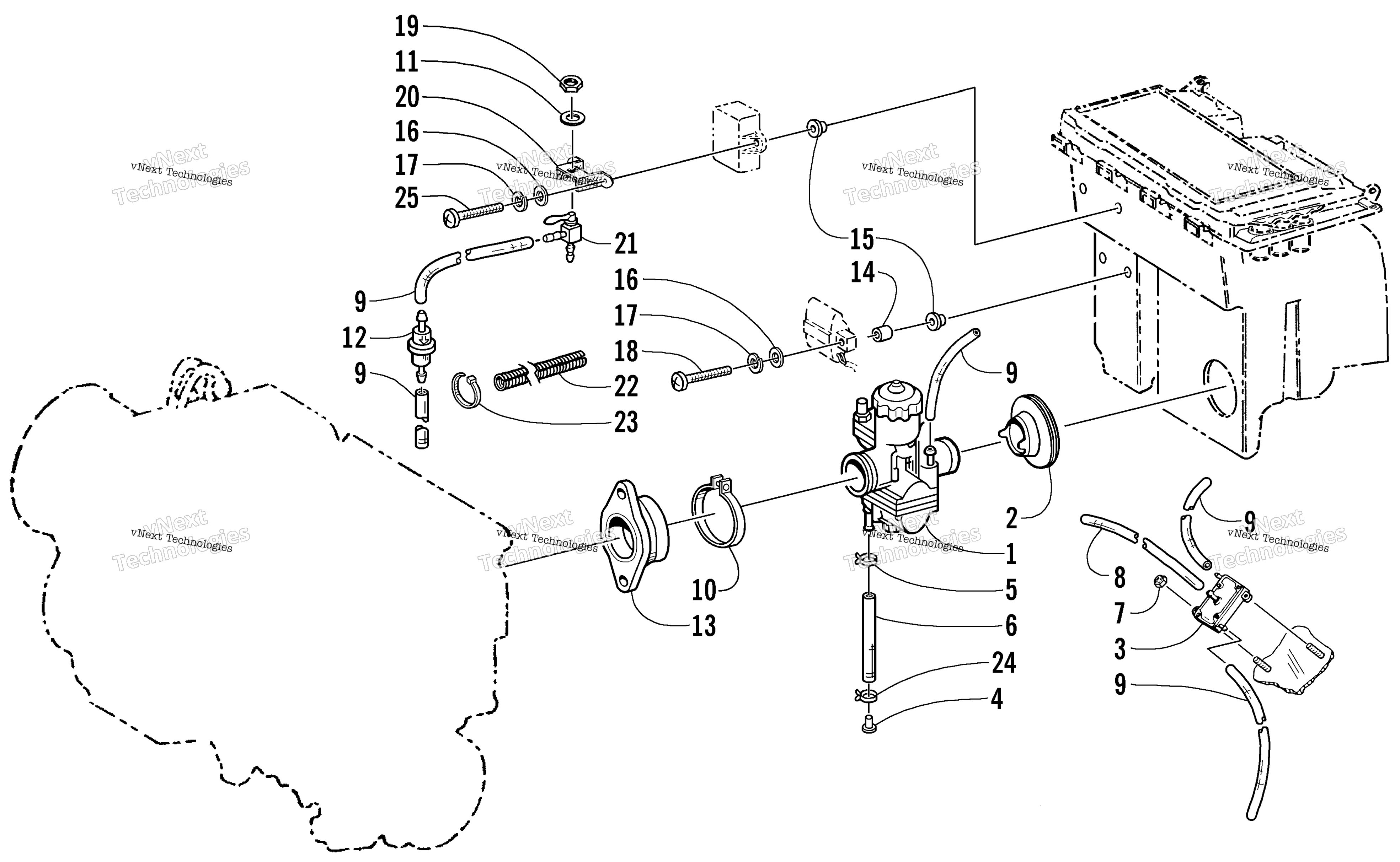 Карбюратор And Fuel Pump Assembly