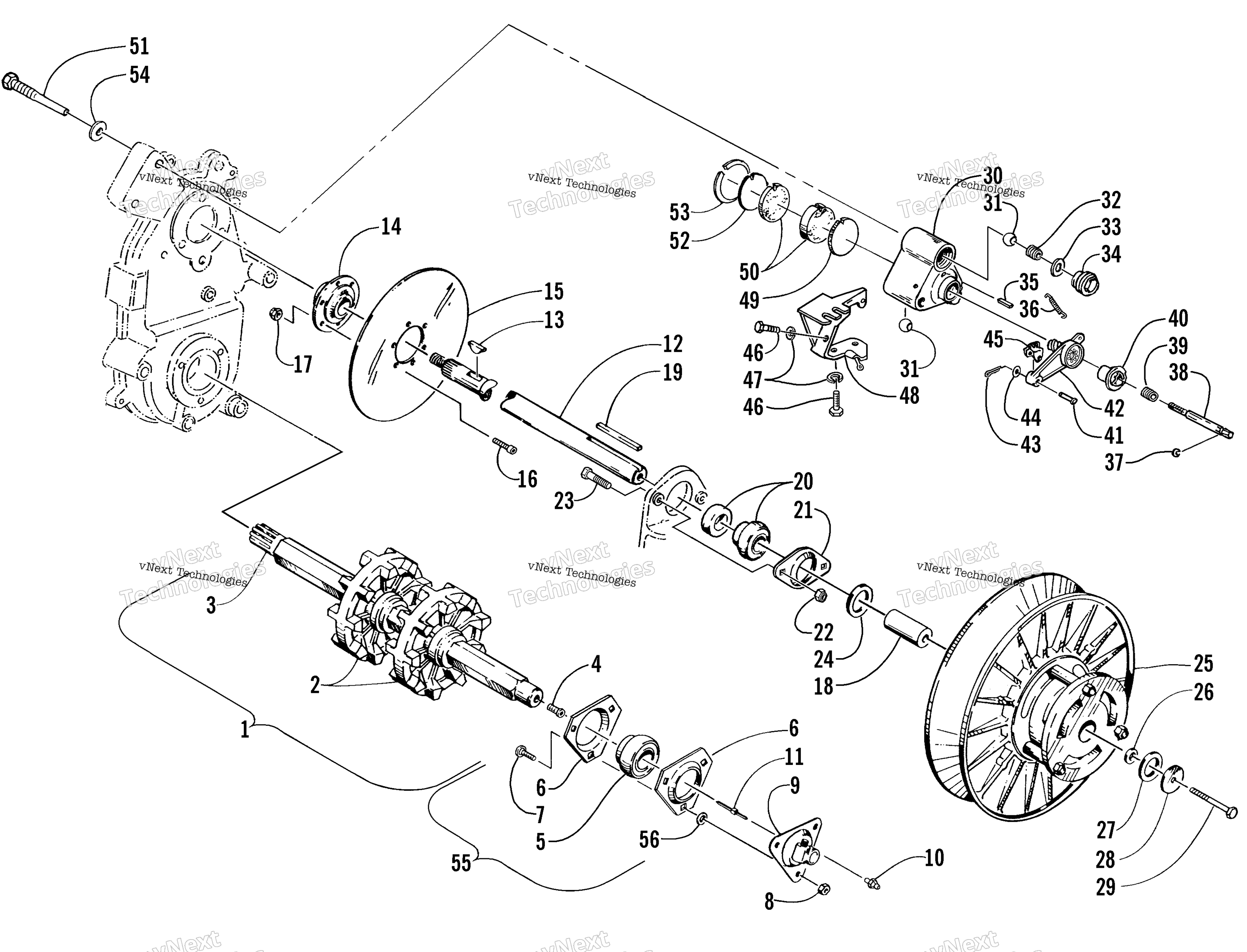 Привод Train Shafts And Brake Assemblies