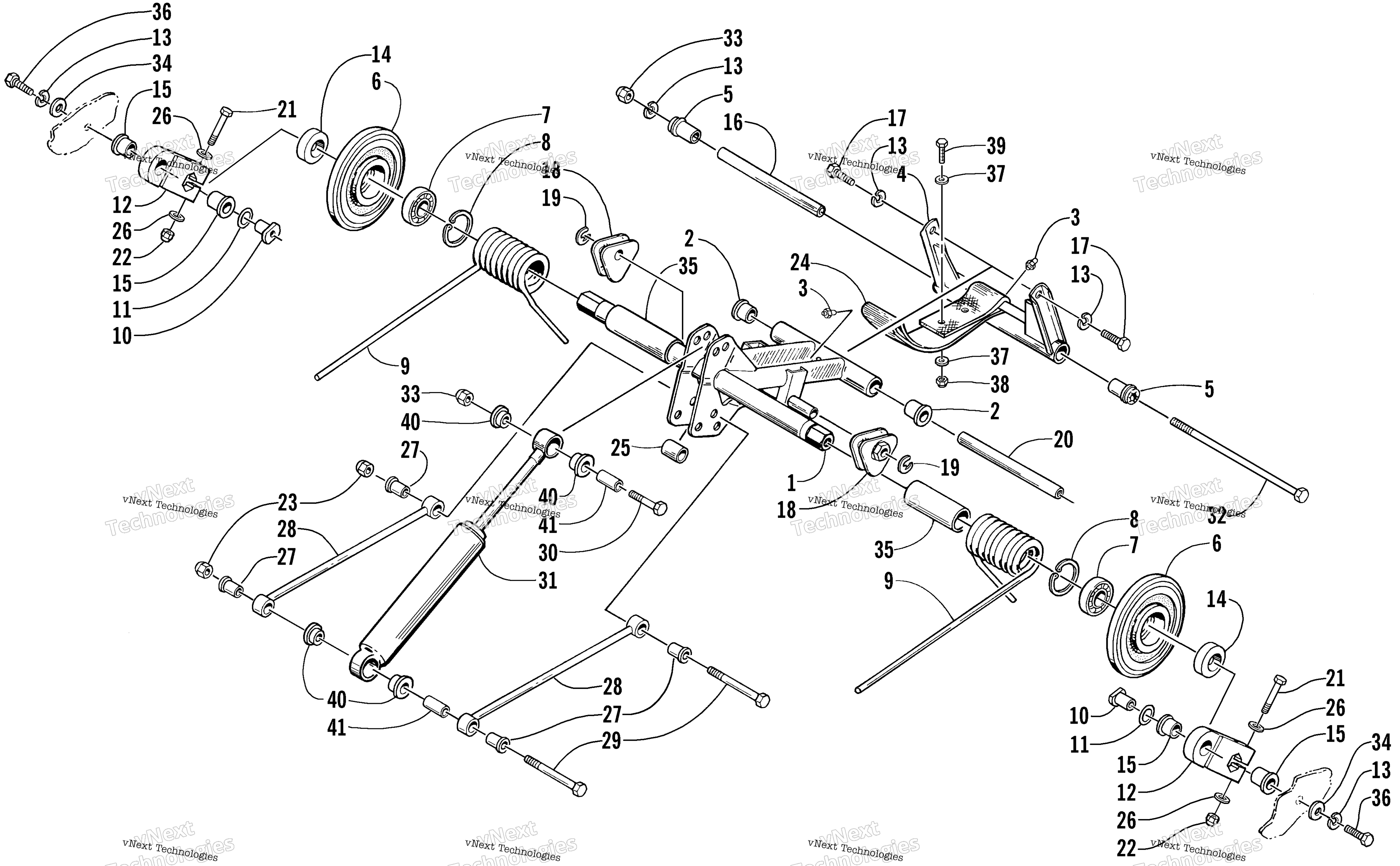 Задняя часть Suspension Rear Arm Assembly