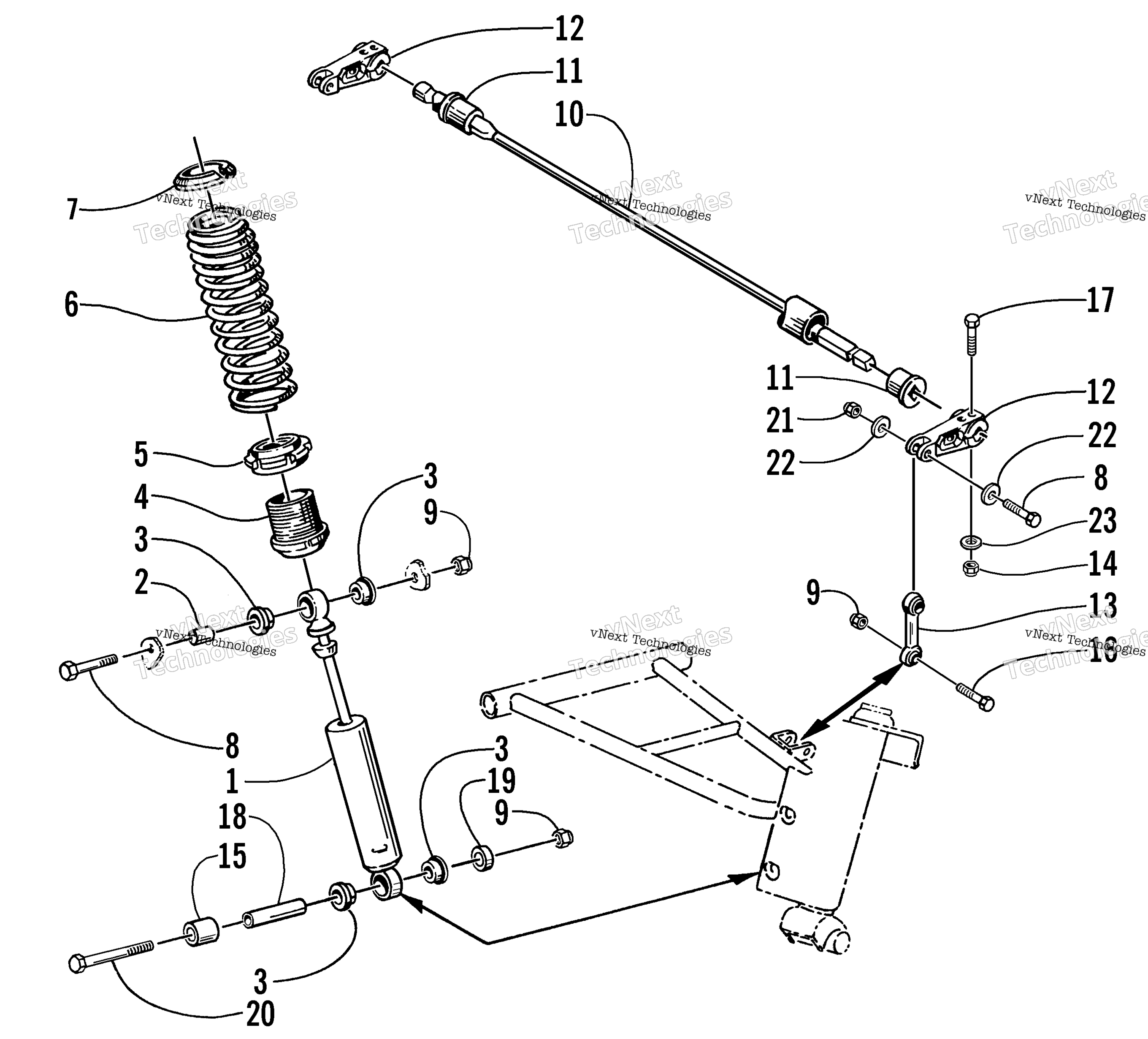 Амортизатор Absorber And Sway Bar Assembly