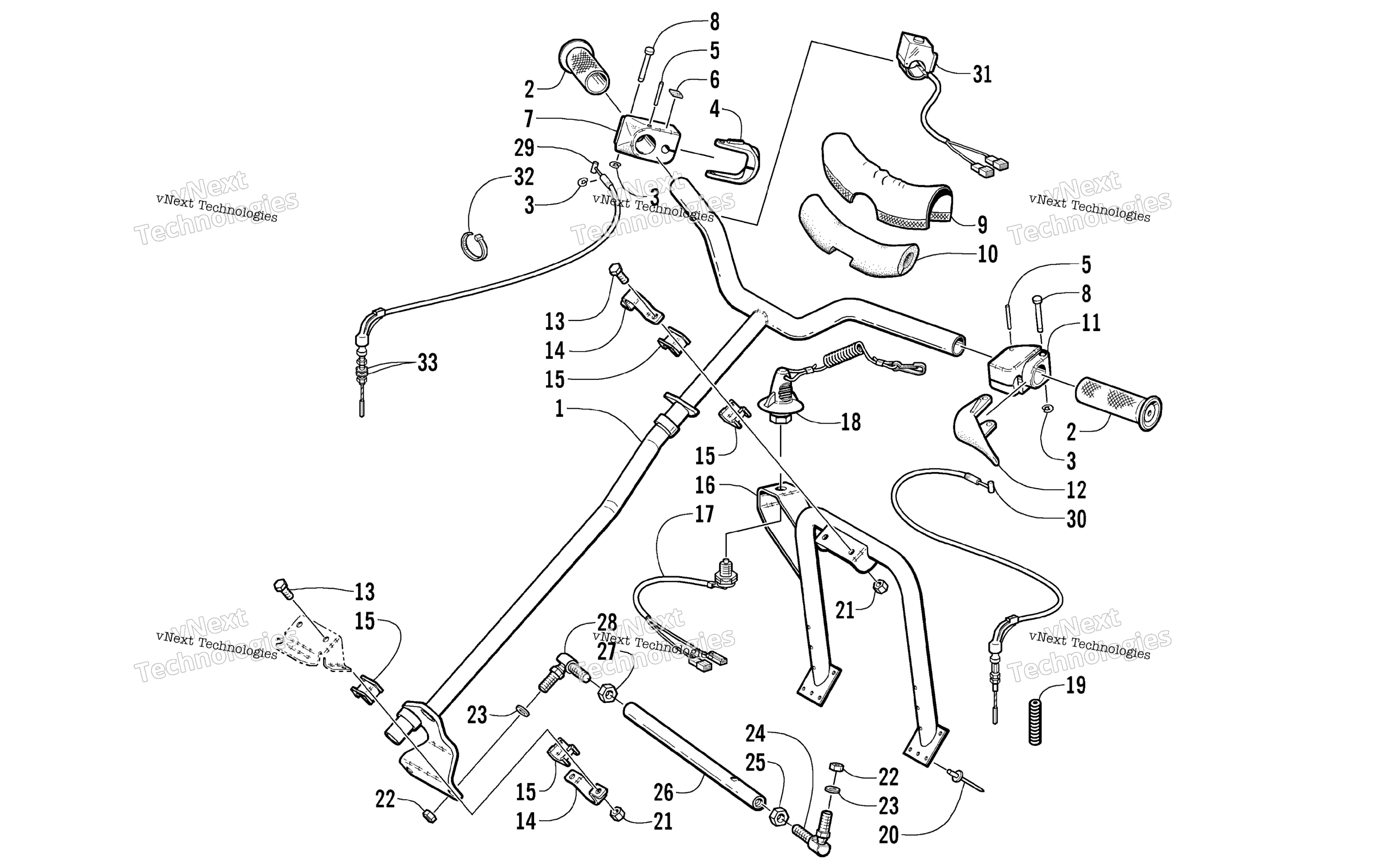 Рулевое управление Post And Tie Rod Assembly