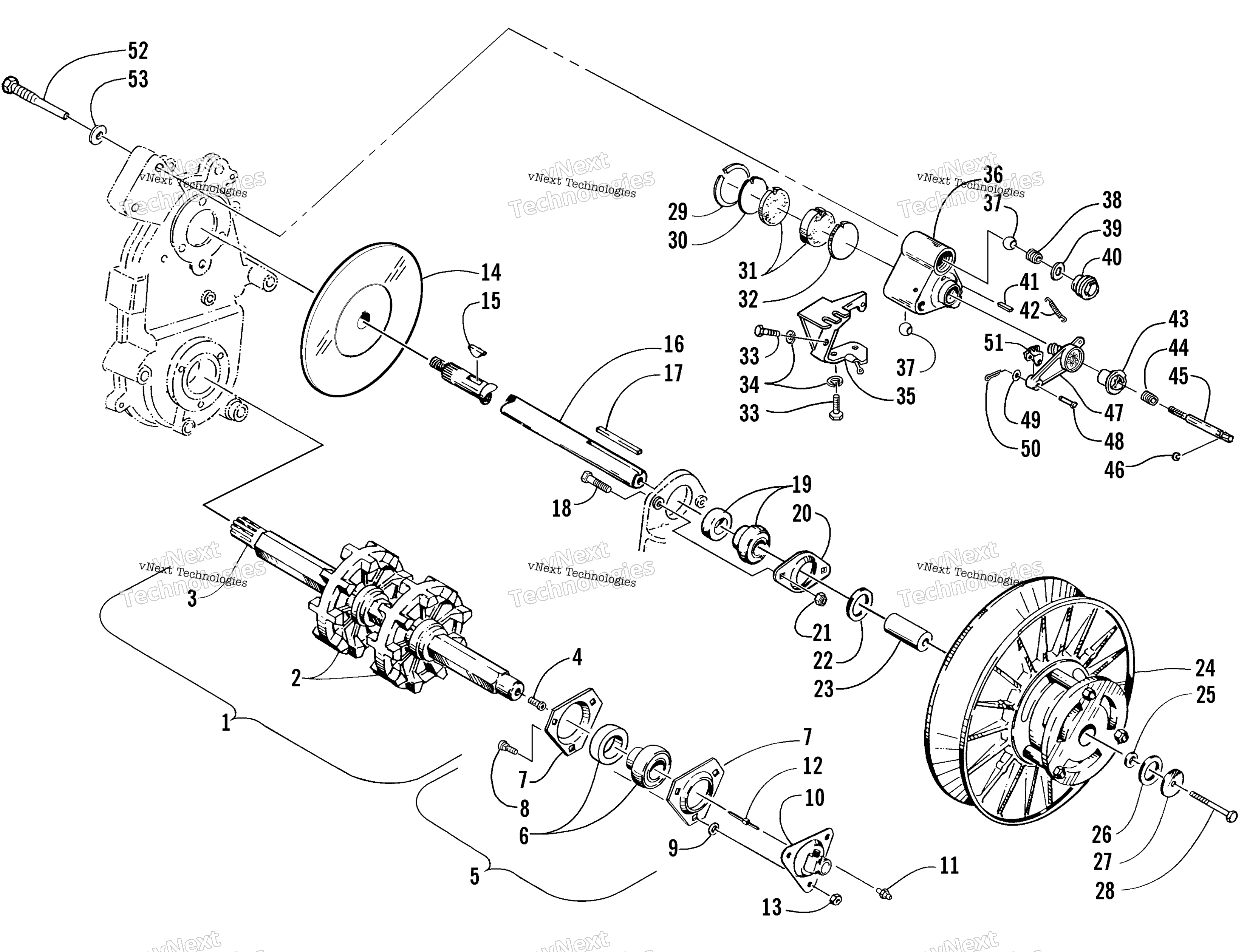 Привод Train Shafts And Brake Assemblies