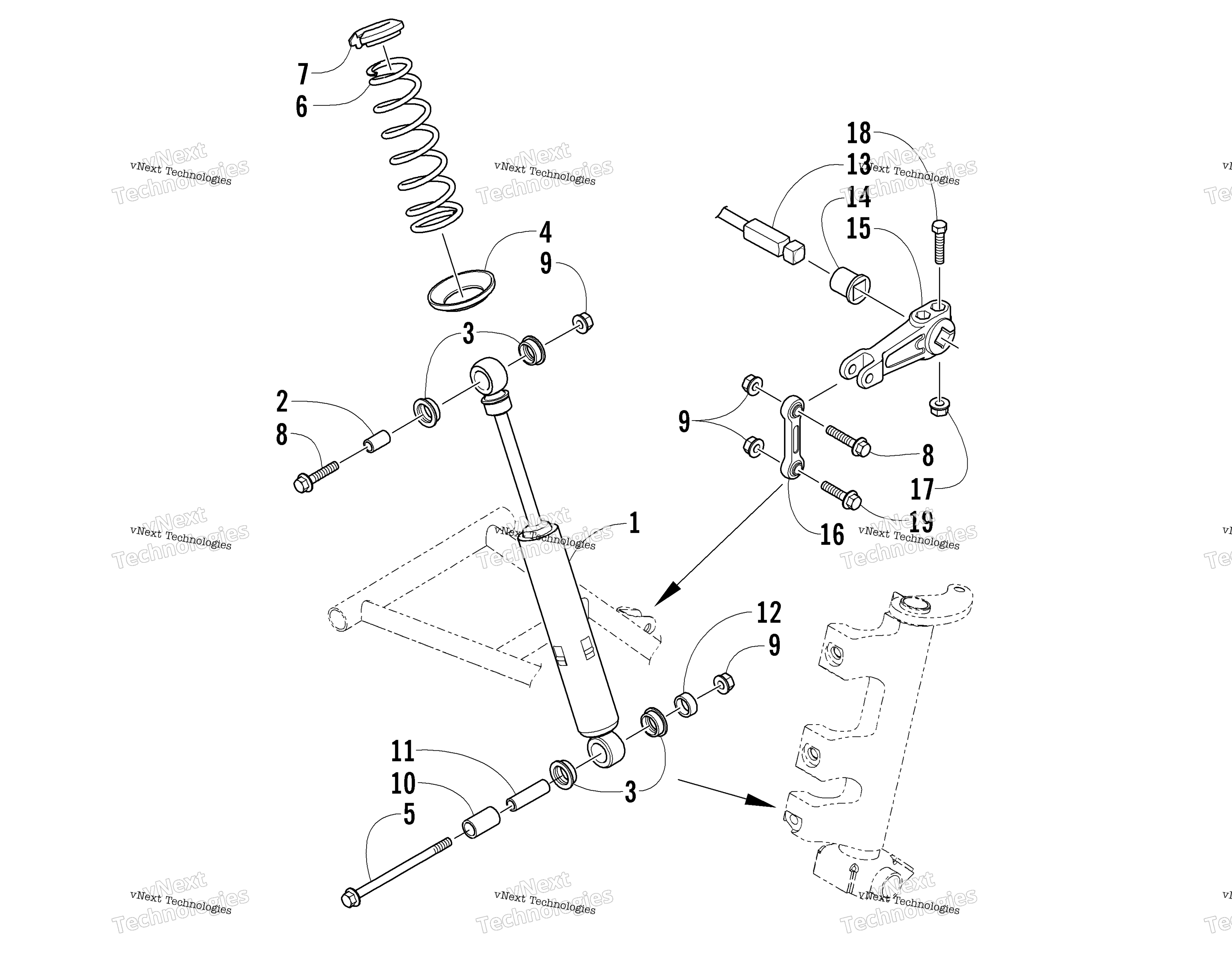 Амортизатор Absorber And Sway Bar Assembly