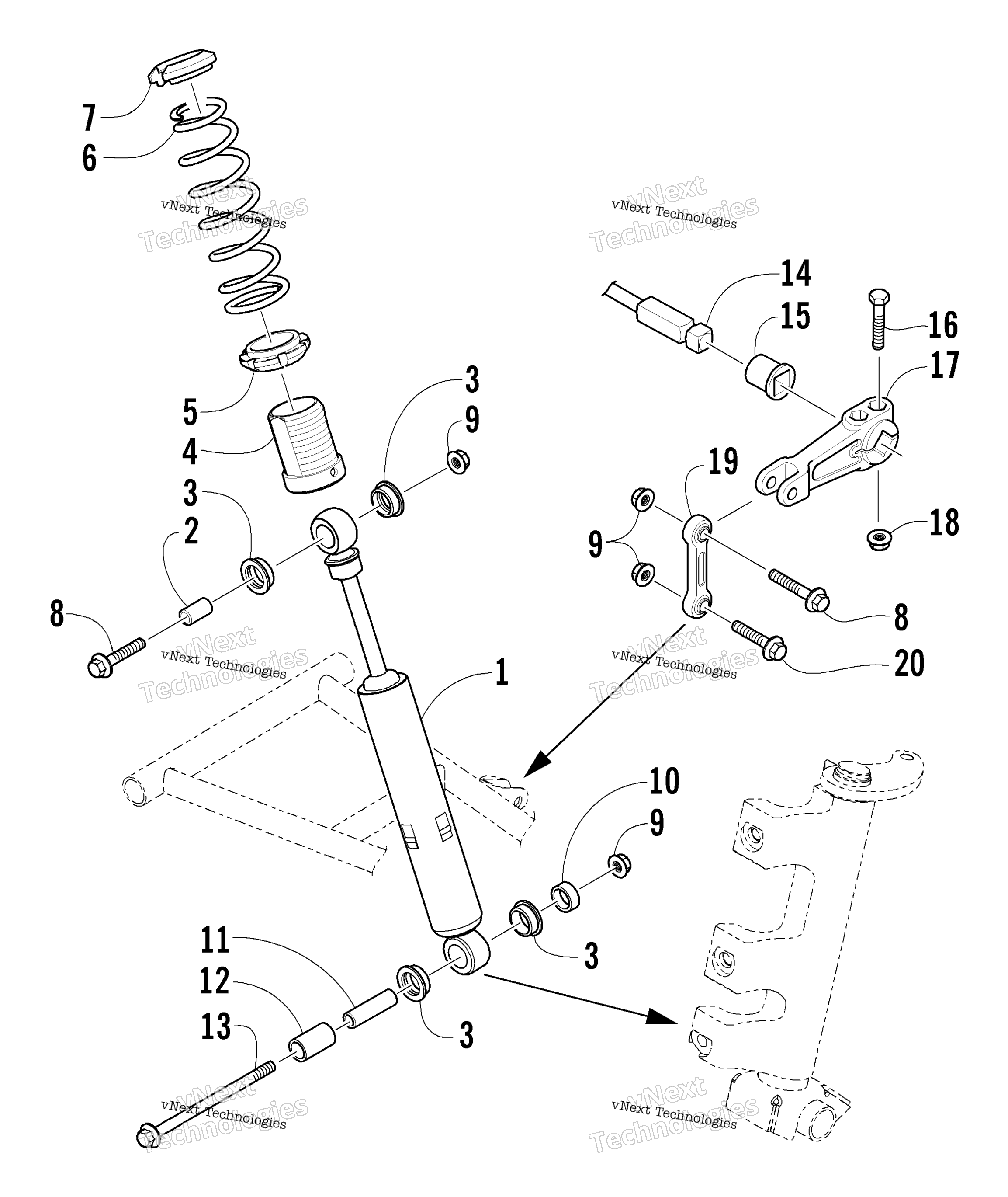 Амортизатор Absorber And Sway Bar Assembly