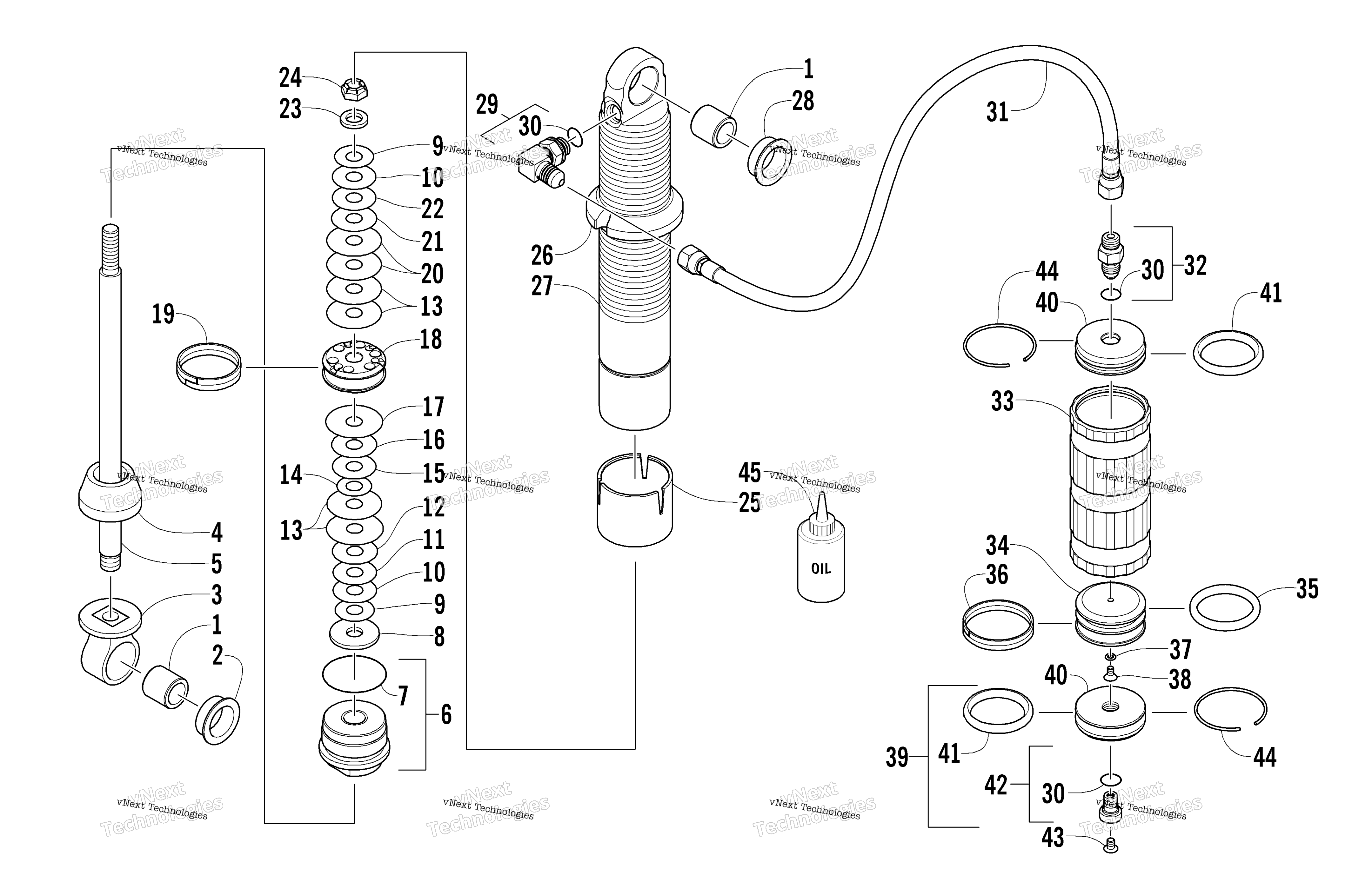 Передняя часть Suspension Shock Absorber
