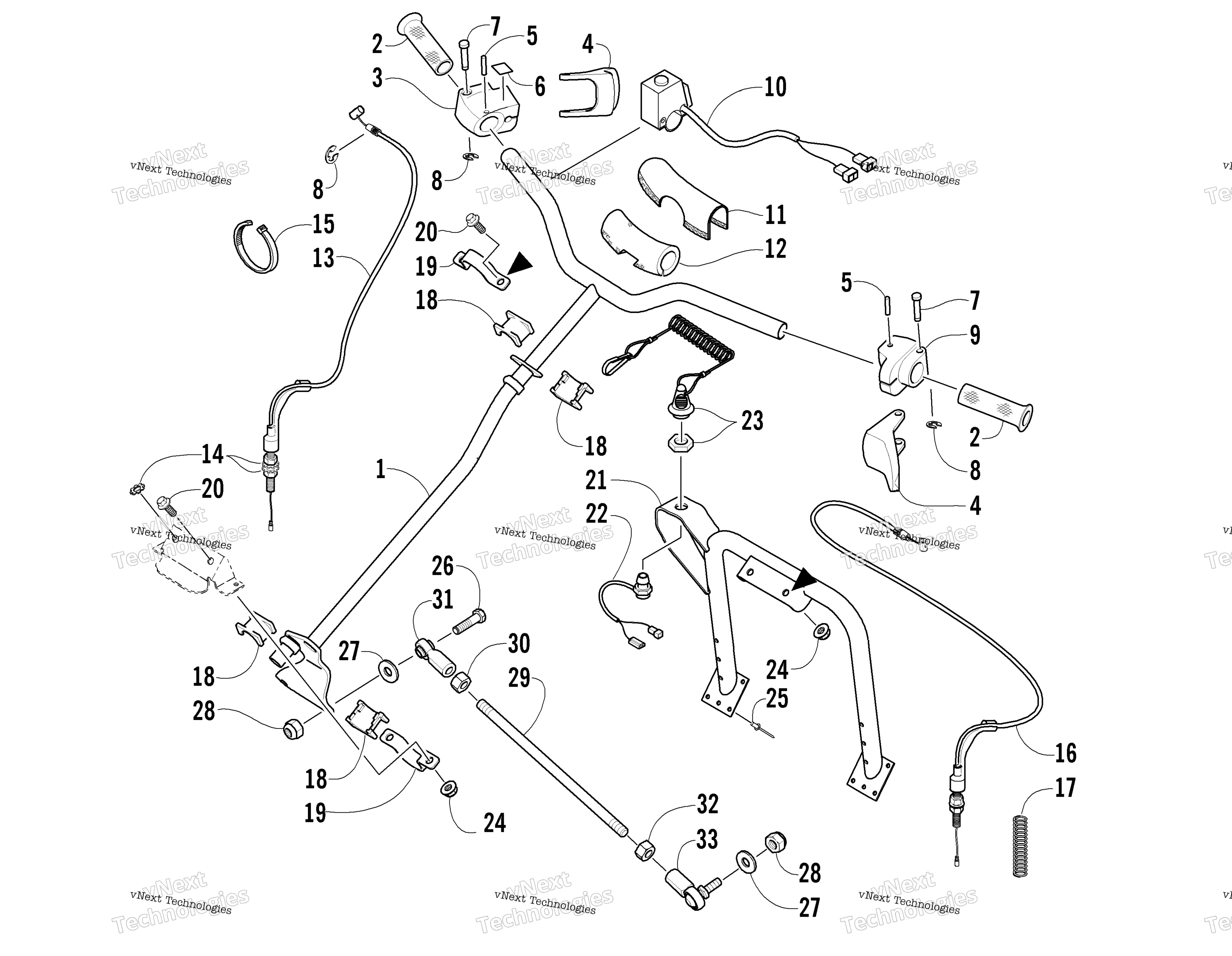 Рулевое управление Post And Tie Rod Assembly
