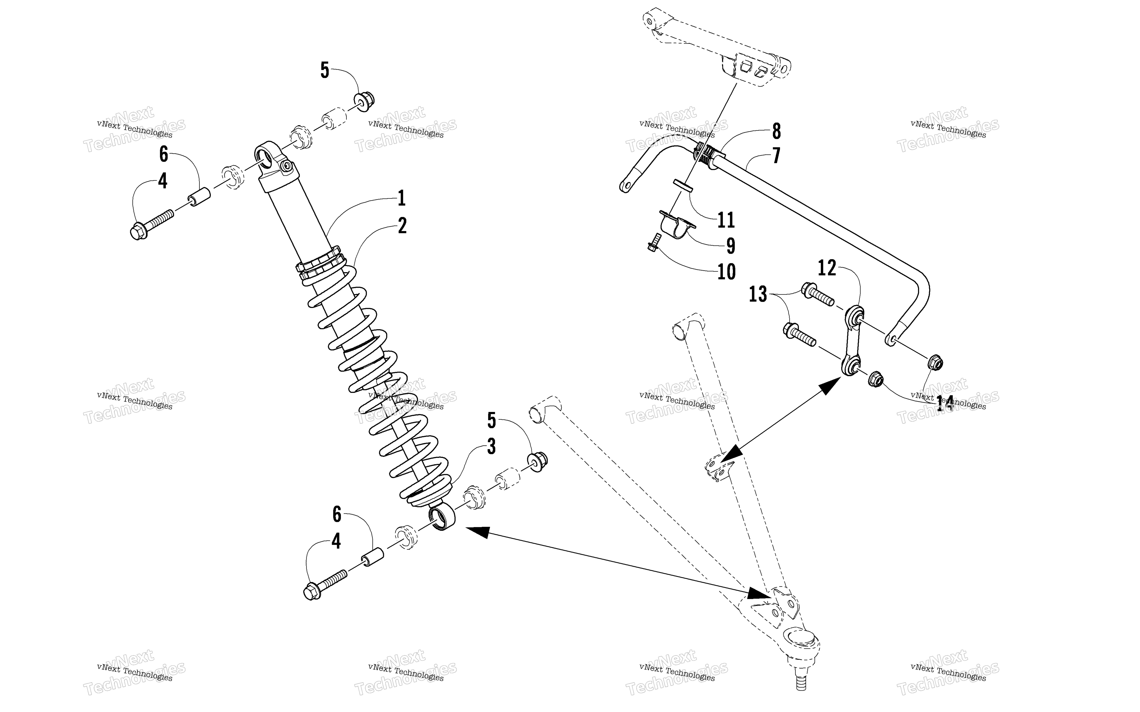 Амортизатор Absorber And Sway Bar Assembly