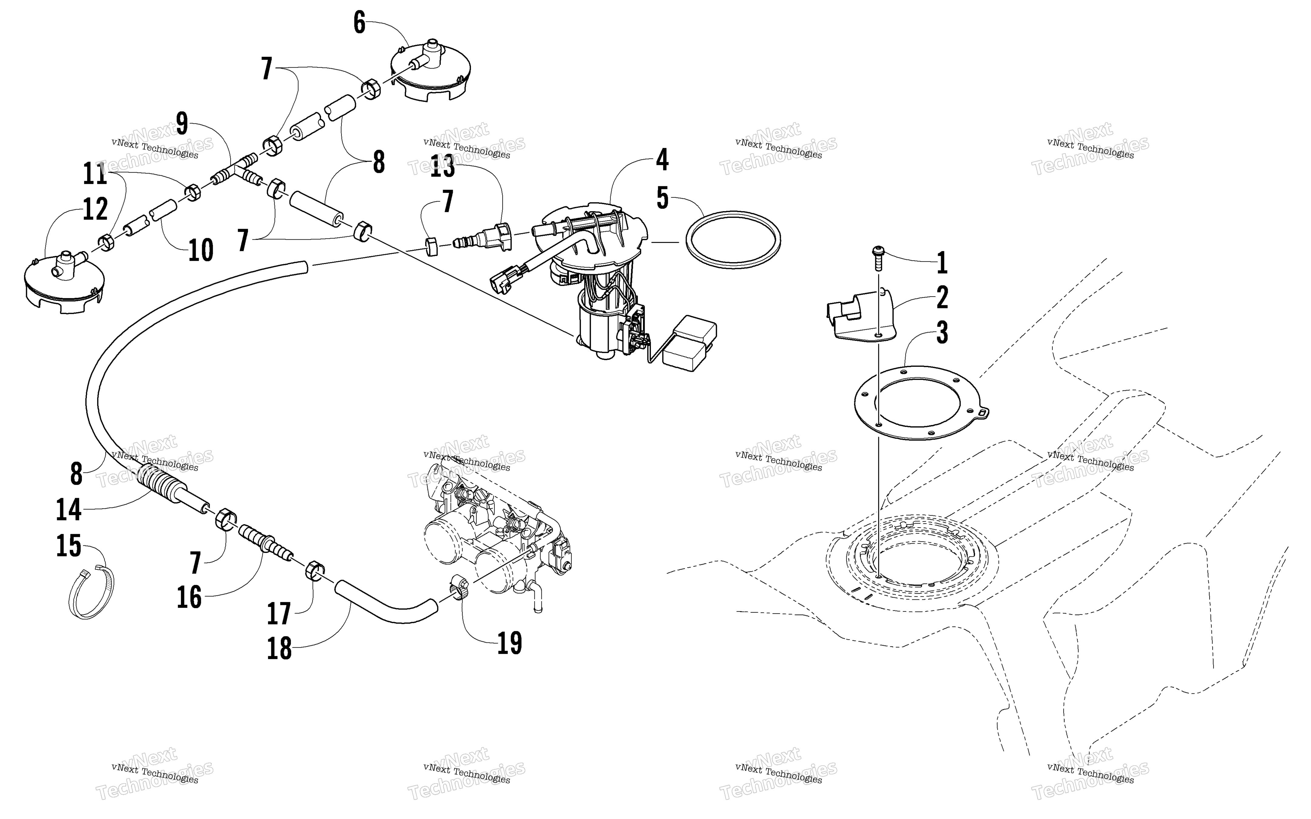 Топливная система Pump Assembly